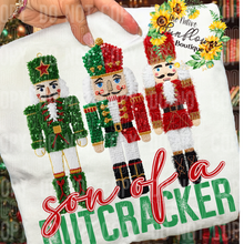 Load image into Gallery viewer, Son of a Nutcracker Faux Sequins Shirt Adult
