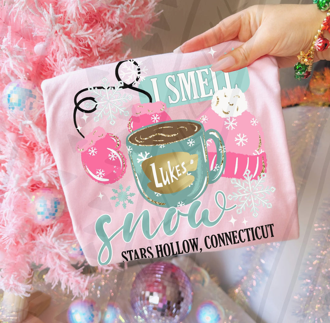 I Smell Snow Stars Hollow ADULT Shirt