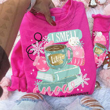 Load image into Gallery viewer, I Smell Snow Stars Hollow ADULT Shirt
