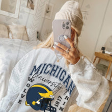 Load image into Gallery viewer, University of Michigan Football Sweatshirt Adult
