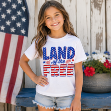 Load image into Gallery viewer, LAND OF THE FREE YOUTH TEE
