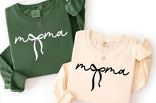 Load image into Gallery viewer, Mama Bow black text Adult Shirt
