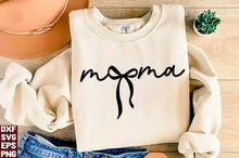 Load image into Gallery viewer, Mama Bow black text Adult Shirt
