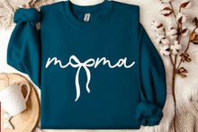 Load image into Gallery viewer, Mama Bow white text Adult Shirt
