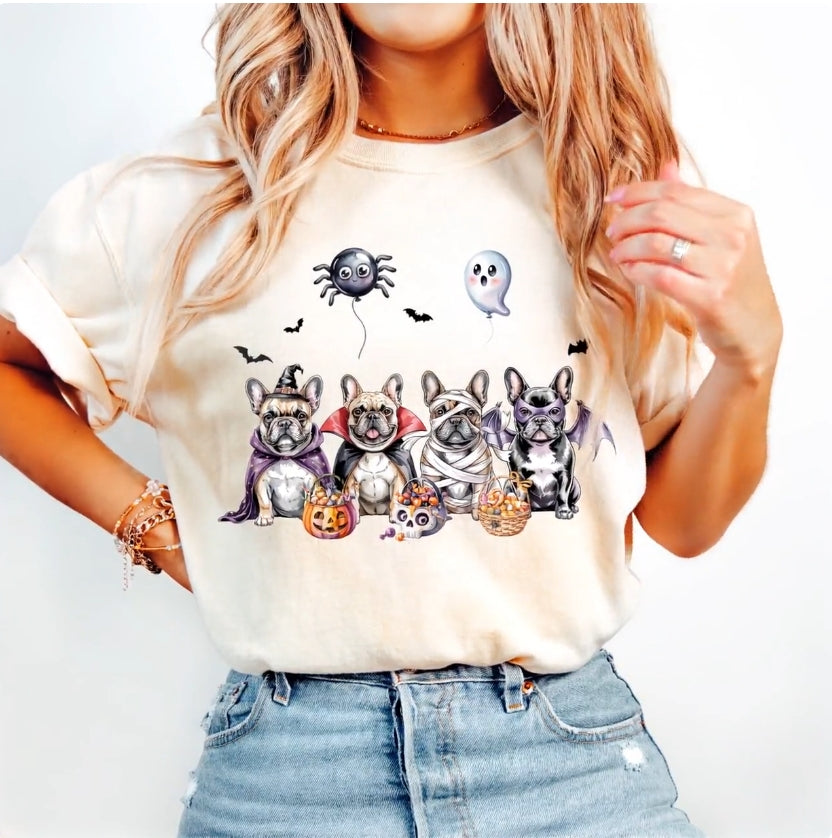 Frenchie Halloween Adult Shirt