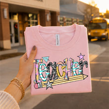 Load image into Gallery viewer, TEACHER DOODLE Adult Shirt

