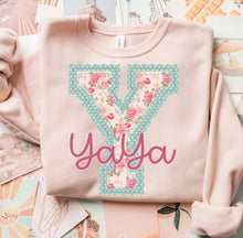 Load image into Gallery viewer, Sweet Vintage Name Yaya Adult Shirt
