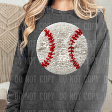 Load image into Gallery viewer, Basketball  Faux Yarn Sequins Shirt Adult
