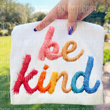 Load image into Gallery viewer, Be Kind  Faux Yarn Sequins Shirt Adult
