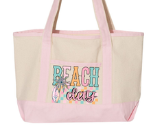 Load image into Gallery viewer, TOTE BAG W/ PINK HANDLES
