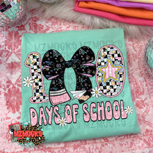 Load image into Gallery viewer, 100 days of school GIRL-YOUTH shirt
