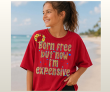 Load image into Gallery viewer, BORN FREE BUT NOW IM EXPENSIVE YOUTH TEE
