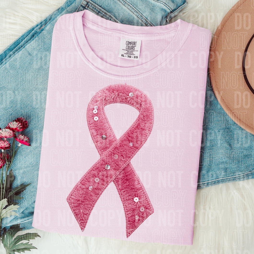 Ribbon  Faux Yarn/Faux Sequins Shirt Adult