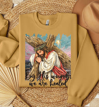 Load image into Gallery viewer, By His Wounds We Are Healed Adult Shirt

