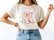 Load image into Gallery viewer, Coquette Easter Boots &amp; Bows  Adult  Shirt
