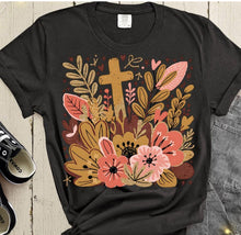 Load image into Gallery viewer, Florals and Cross (ADULT)
