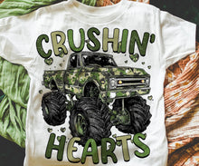 Load image into Gallery viewer, Camo Crushin Hearts Toddler Shirt
