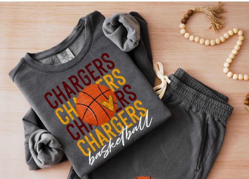 CUSTOM SCHOOL basketball (white writing)  ADULT