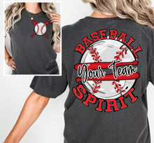 Load image into Gallery viewer, CUSTOM TEAM Baseball Front Pocket/Back Design Adult Shirt
