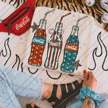 Load image into Gallery viewer, Distressed patriotic Coke Bottle  Adult Shirt

