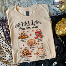Load image into Gallery viewer, FALL BUCKET LIST-BLACK WRITING ADULT

