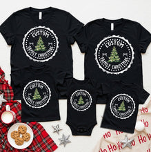 Load image into Gallery viewer, Personalized Family Name Christmas Shirt Youth
