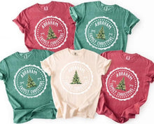 Load image into Gallery viewer, Personalized Family Name Christmas Shirt Youth
