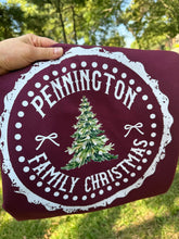 Load image into Gallery viewer, Personalized Family Name Christmas Shirt Youth
