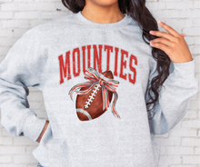 Load image into Gallery viewer, Mounties Football w/ Bow YOUTH TEE
