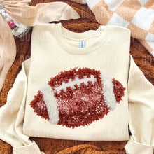 Load image into Gallery viewer, Football Faux Yarn Shirt Adult
