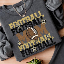 Load image into Gallery viewer, FOOTBALL MOM LIGHT GOLD AND BLACK ADULT
