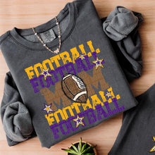 Load image into Gallery viewer, FOOTBALL MOM PURPLE AND GOLD ADULT
