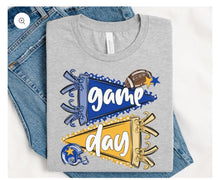Load image into Gallery viewer, ROYAL BLUE AND YELLOW FOOTBALL GAME DAY- ADULT
