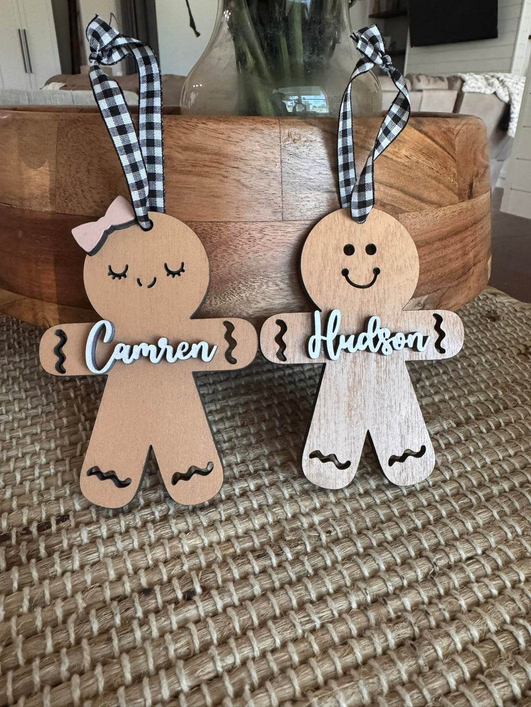 Gingerbread Girl & Boy Ornament