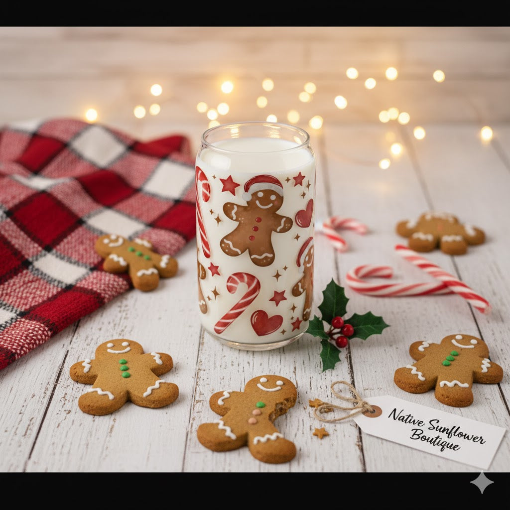 Gingerbread Glass Cup