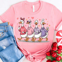 Load image into Gallery viewer, Valentines Geese Adult Shirt
