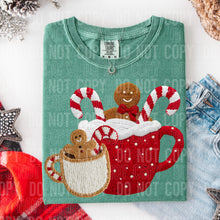 Load image into Gallery viewer, Hot Cocoa Faux Yarn Shirt Youth
