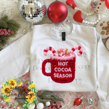 Load image into Gallery viewer, Hot Cocoa Season Faux Yarn Shirt Adult
