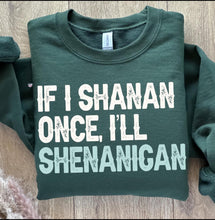Load image into Gallery viewer, If I Shenanigain Once..I'll Shenanigain  Adult Shirt
