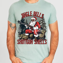 Load image into Gallery viewer, Jingle Bells Shot Gun Shells Adult Shirt
