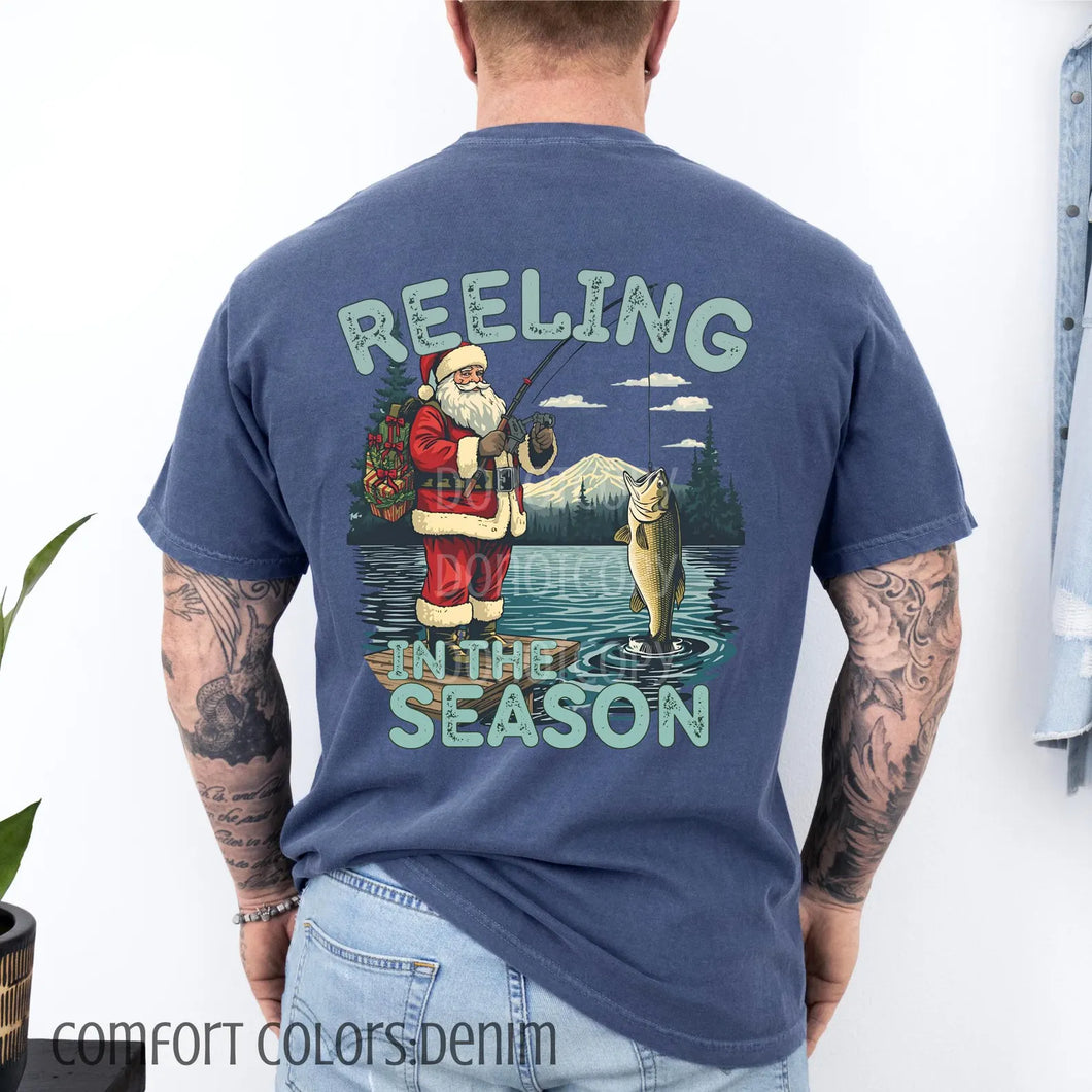 Reeling Into The Season Adult Shirt
