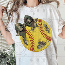Load image into Gallery viewer, FAUX EMBROIDERY Distressed Softball  Adult Shirt
