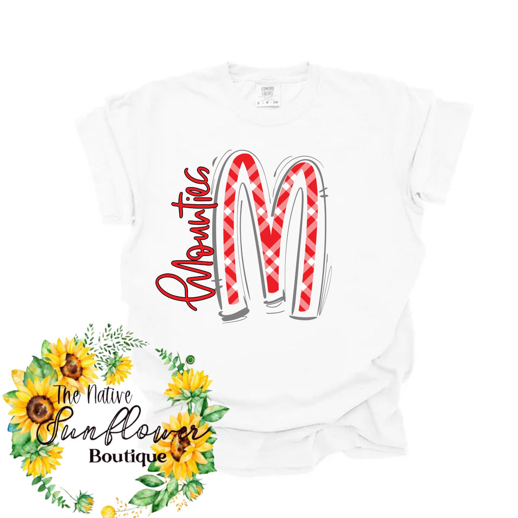 M Mounties Plaid Toddler Shirt