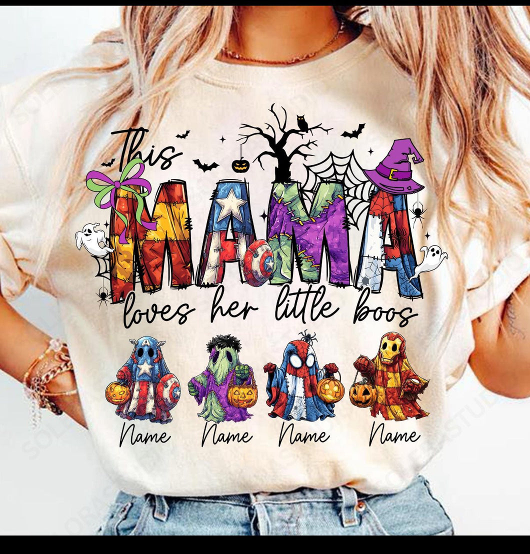 This Mama Loves Her Boos Superhero PERSONALIZED