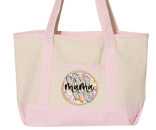 Load image into Gallery viewer, TOTE BAG W/ PINK HANDLES
