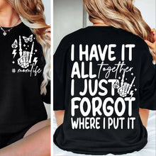 Load image into Gallery viewer, MOM LIFE BUTTERFLY (WHITE TEXT) ADULT SHIRT
