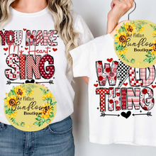 Load image into Gallery viewer, You Make My Heart Sing Adult Shirt
