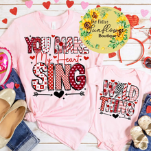 Load image into Gallery viewer, You Make My Heart Sing Adult Shirt
