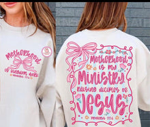 Load image into Gallery viewer, MOTHERHOOD Is Kingdom Work Adult Shirt
