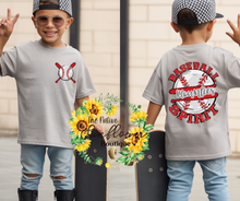 Load image into Gallery viewer, Mountie Baseball Toddler Shirt Front/Back
